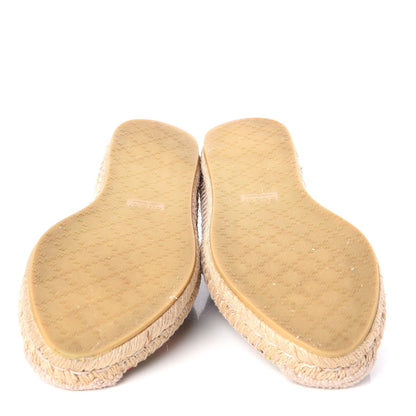 Gucci GG Supreme Monogram Blooms Espadrilles 39 Beige Multicolor Dry Rose 5 of 10