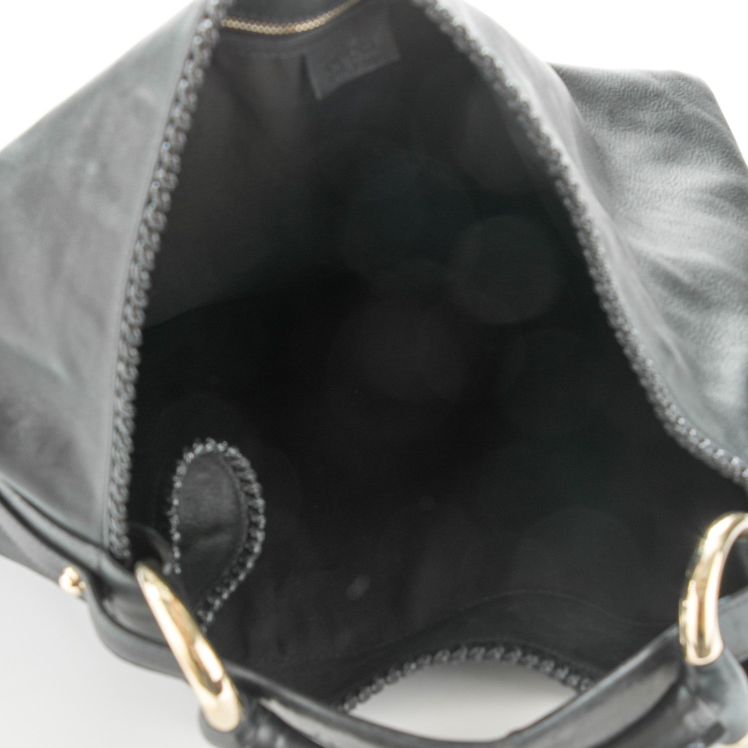 Gucci Calfskin Large Horsebit Chain Hobo Black 5 of 7