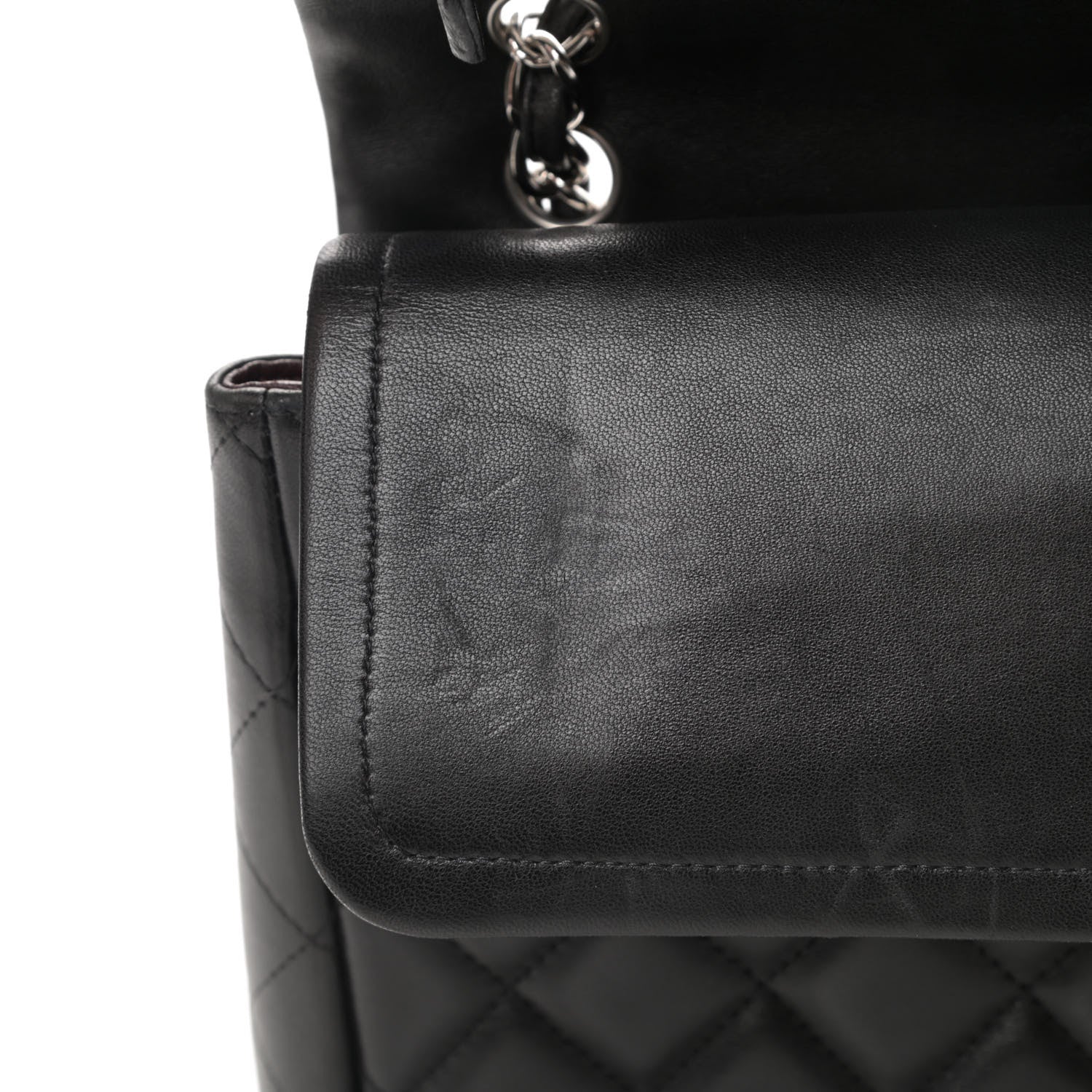 Chanel Lambskin Quilted Maxi Double Flap Black 13 of 21