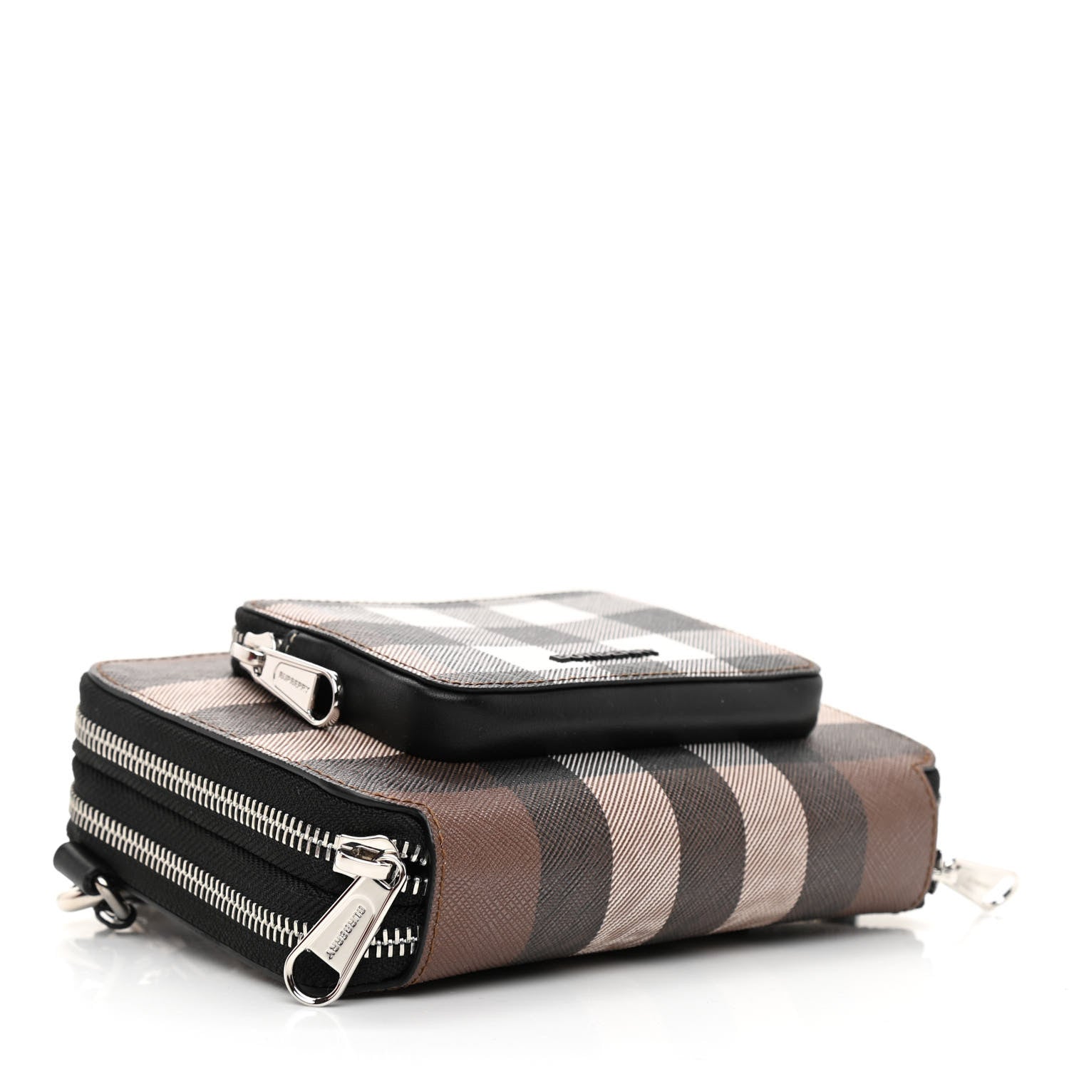 Burberry E-Canvas Jake Giant Check Messenger Dark Birch 4 of 9