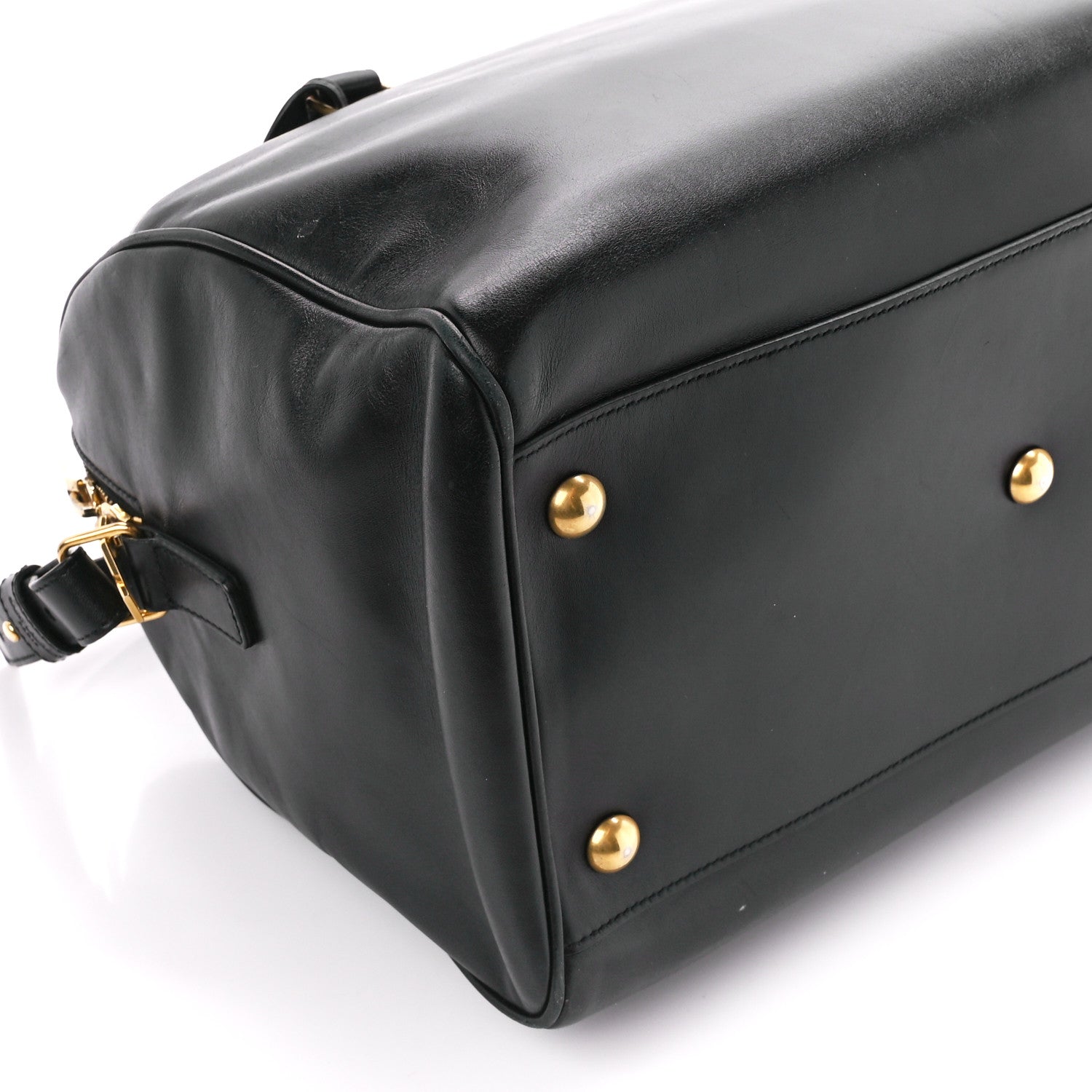 Saint Laurent Calfskin Classic Duffle 6 Black 11 of 13
