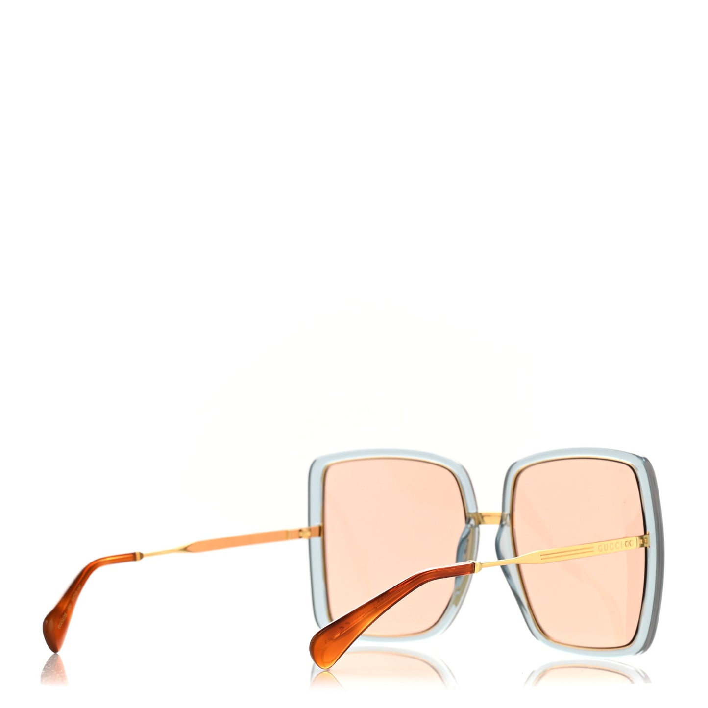 Metal Oversized Sunglasses GG0903S Blue