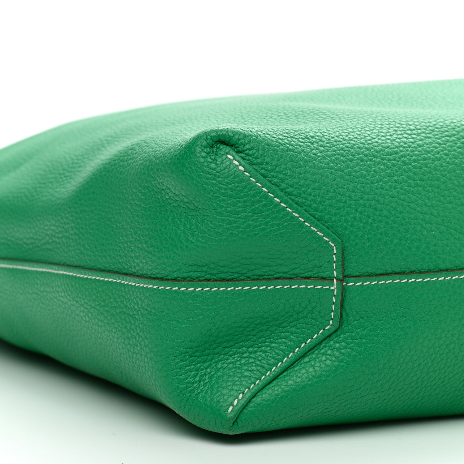 Hermes Taurillon Clemence Double Sens 36 Reversible Tote Menthe Colvert 11 of 15