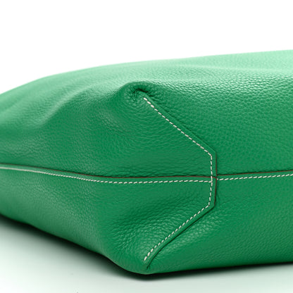 Hermes Taurillon Clemence Double Sens 36 Reversible Tote Menthe Colvert 11 of 15