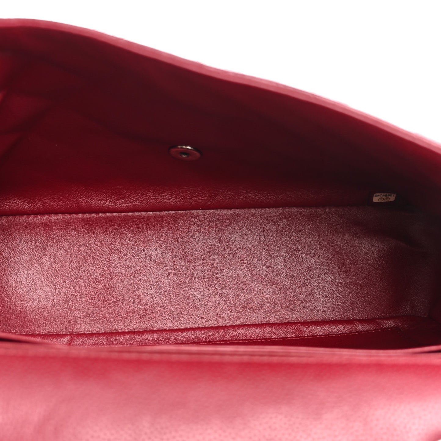 Caviar Quilted Jumbo Single Flap Dark Red