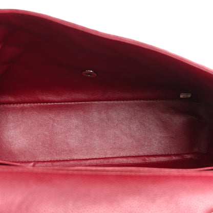 Chanel Caviar Quilted Jumbo Single Flap Dark Red 5 of 10