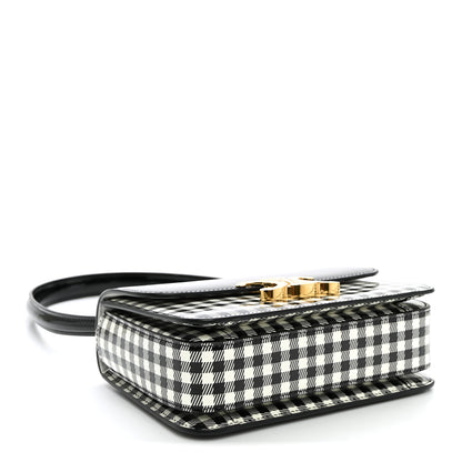 Celine Patent Teen Vichy Garance Black White 3 of 8