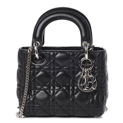 Christian Dior Lambskin Cannage Mini Lady Dior Black 1 of 14
