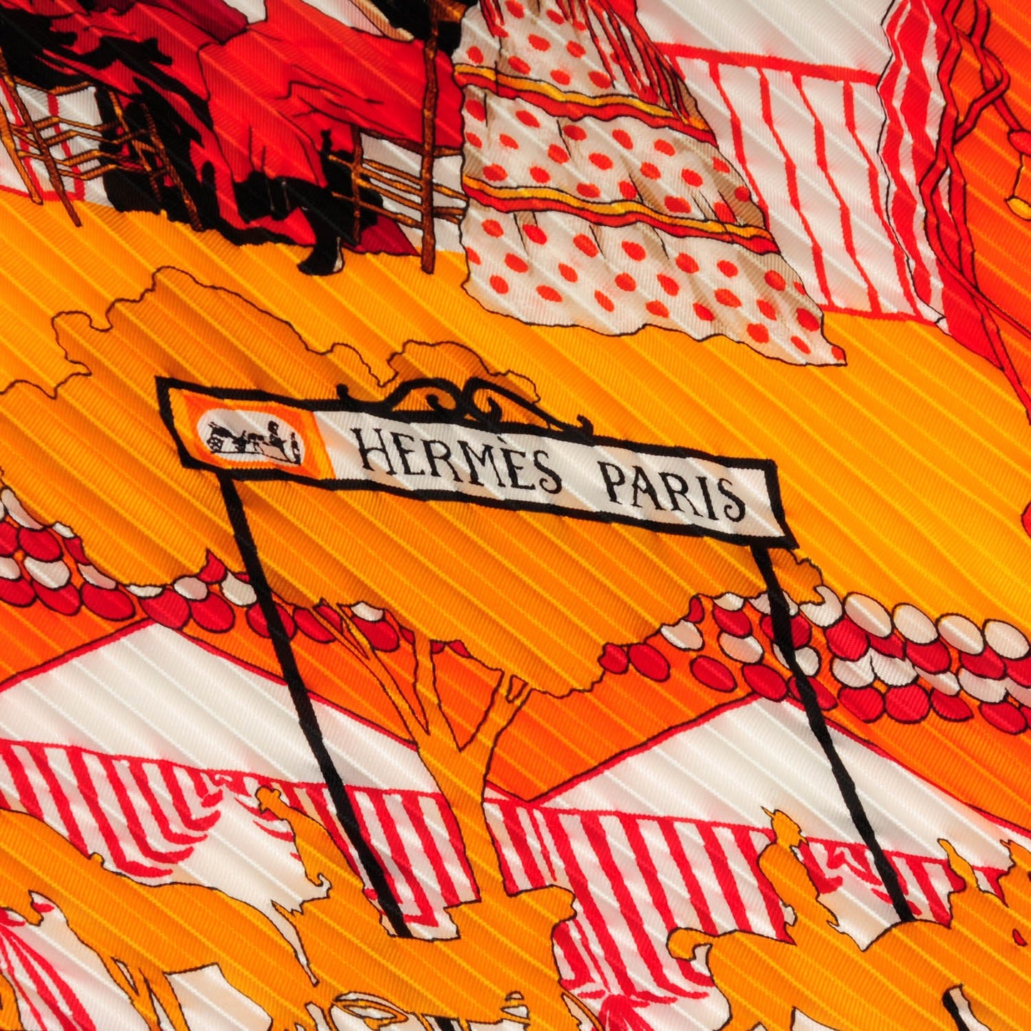 Silk Plisse Feria de Sevilla Scarf 90