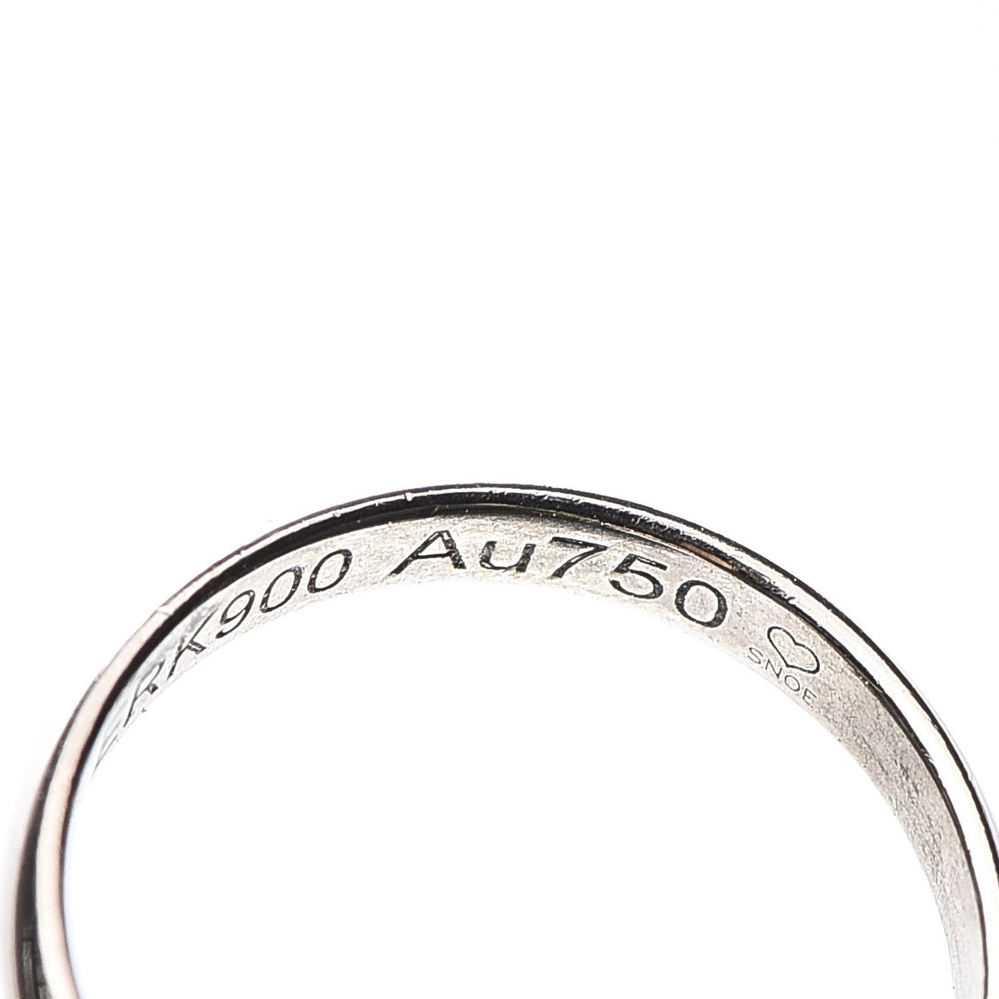 18K White Gold Ceramic Trinity Cord Bracelet Black