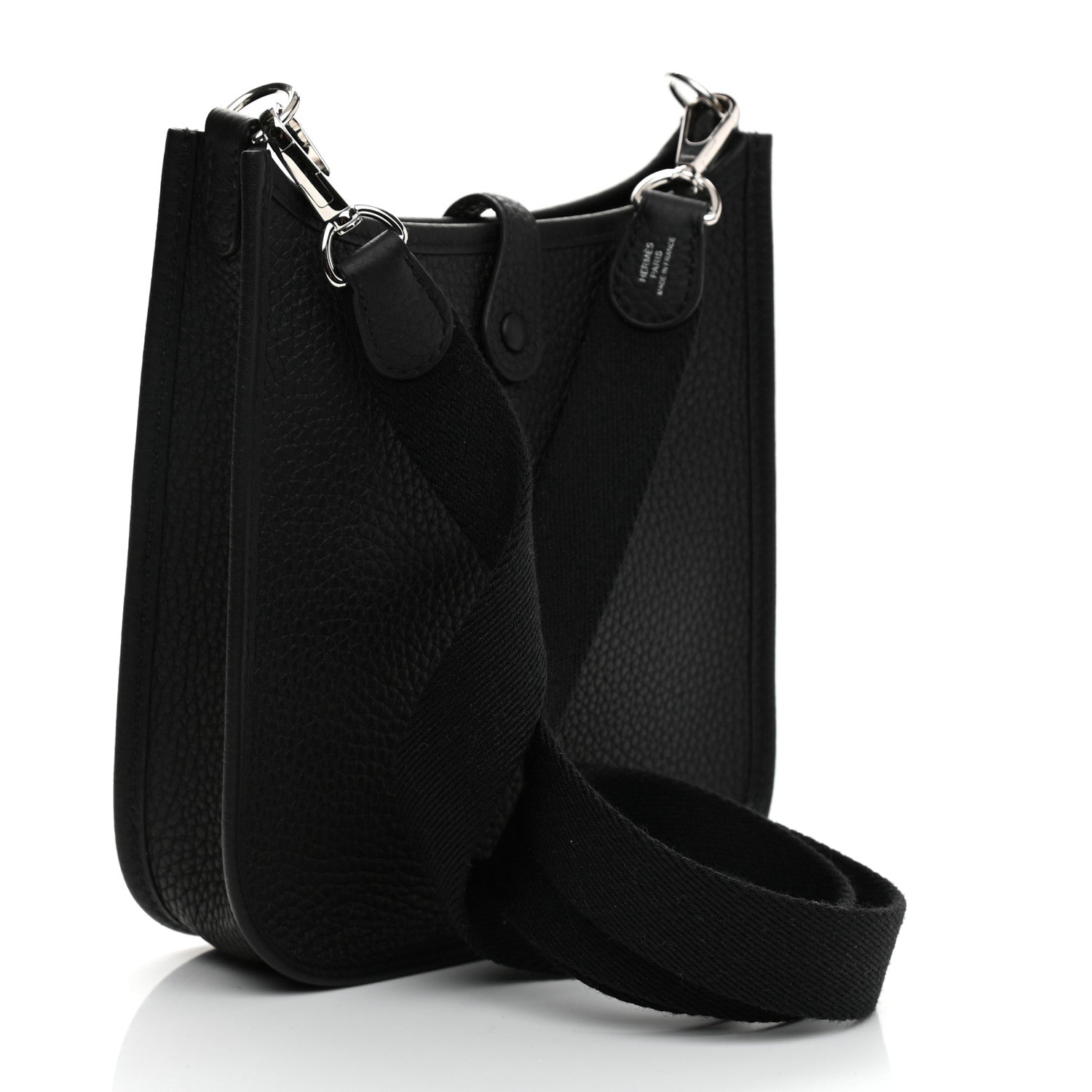 Hermes Taurillon Clemence Evelyne TPM Black 3 of 10