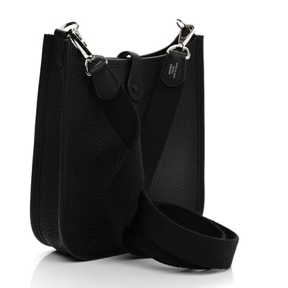 Hermes Taurillon Clemence Evelyne TPM Black 3 of 10