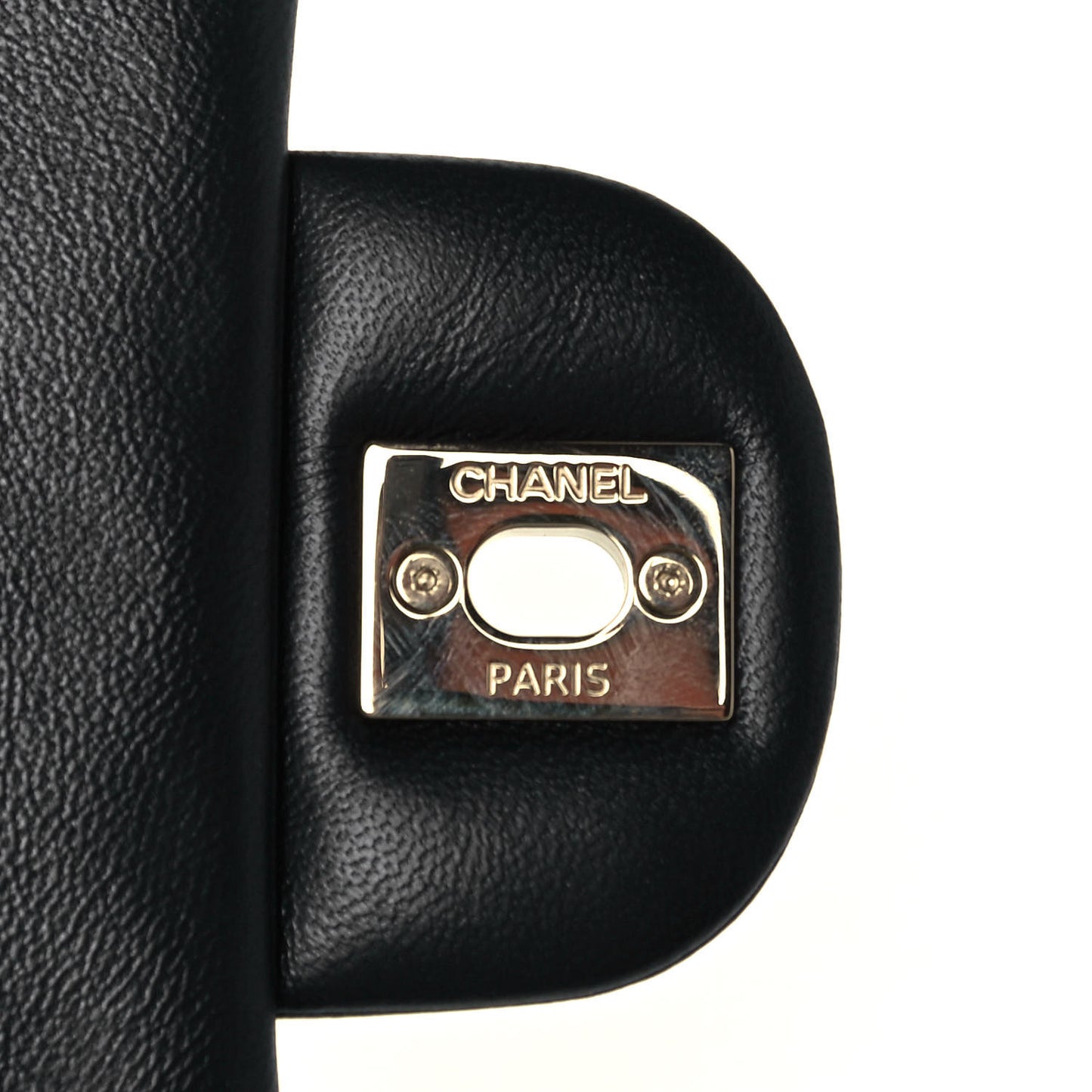 Lambskin Quilted Mini Rectangular Flap Black