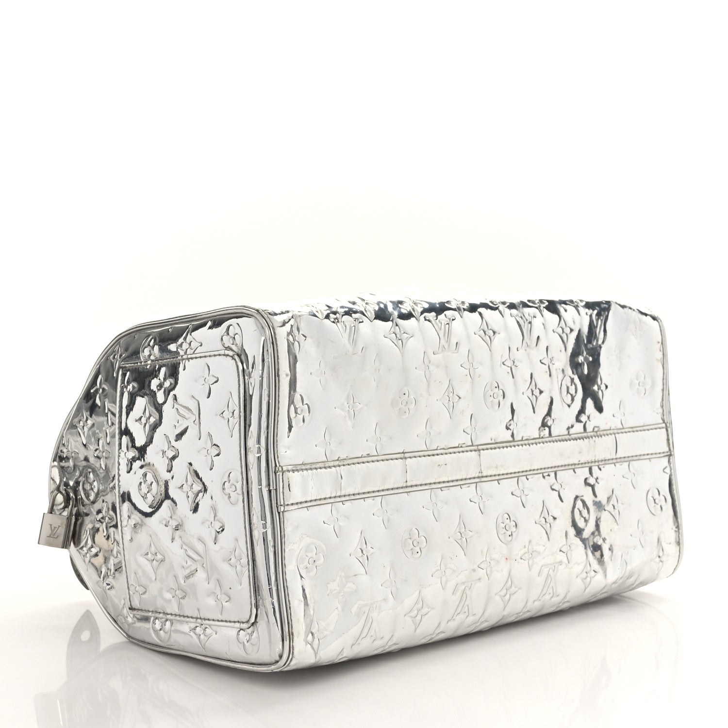 Louis Vuitton Monogram Miroir Speedy 35 Silver 4 of 10