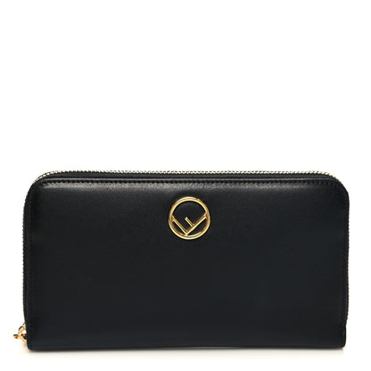 Fendi Vitello Liberty Lucido F is Fendi Zip Around Wallet Black 1 of 9