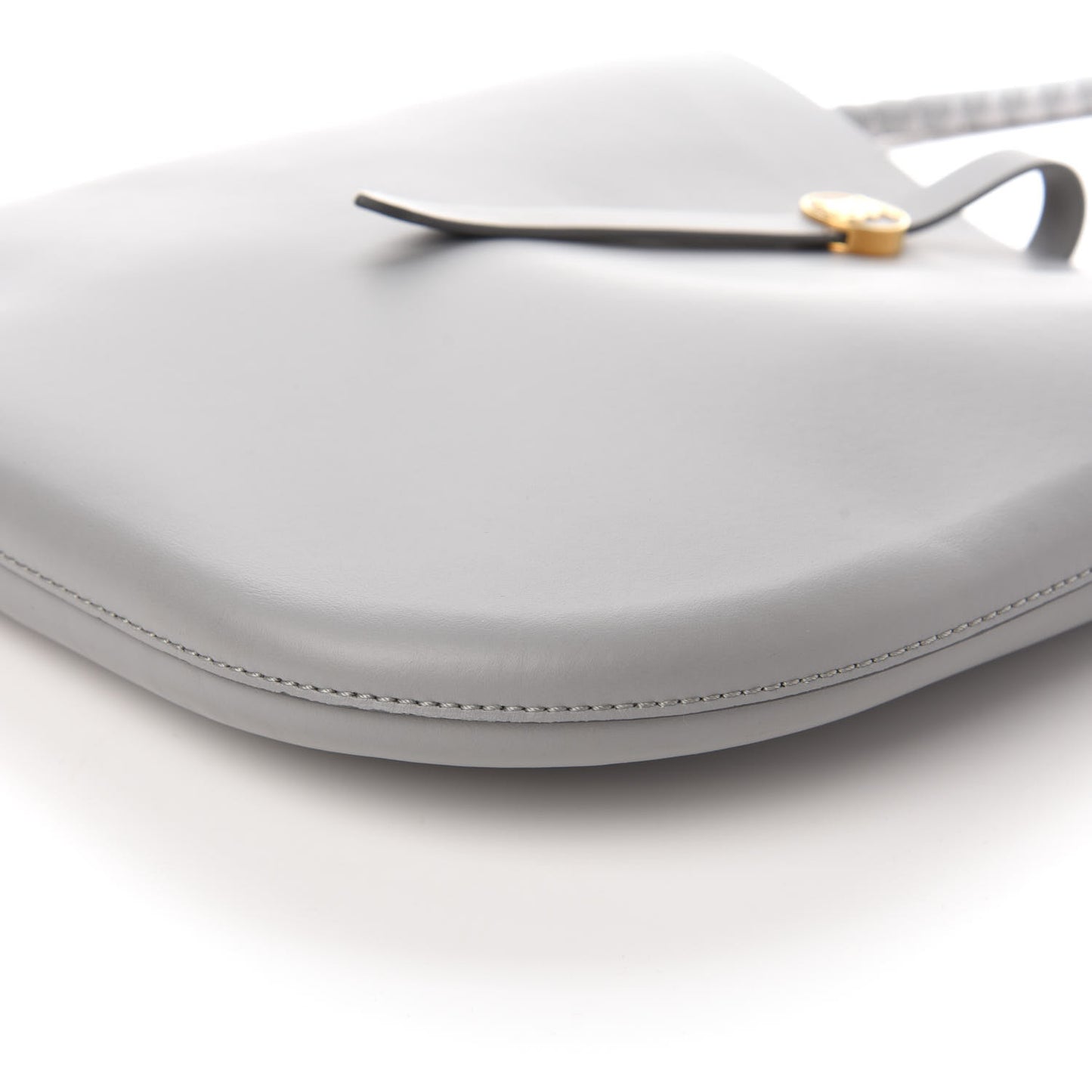 Calfskin TB Anne Shoulder Bag Grey