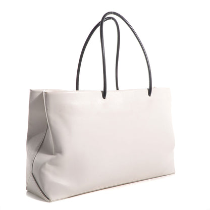 Chanel Calfskin Large Essential 31 Rue Cambon Tote White Black 3 of 7