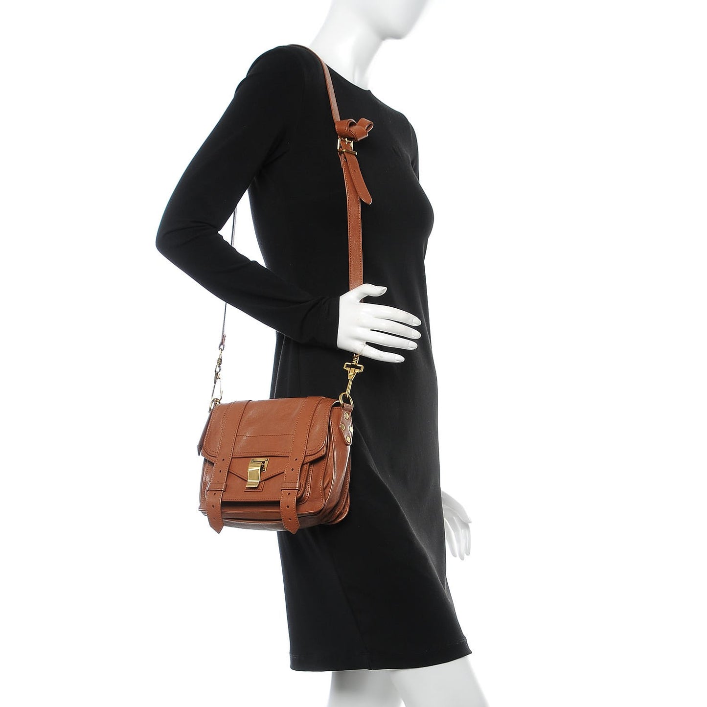 Lambskin PS1 Mini Pouch Messenger Saddle
