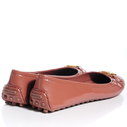 Louis Vuitton Patent Oxford Ballerina Flats Rose Velours 39.5 4 of 7