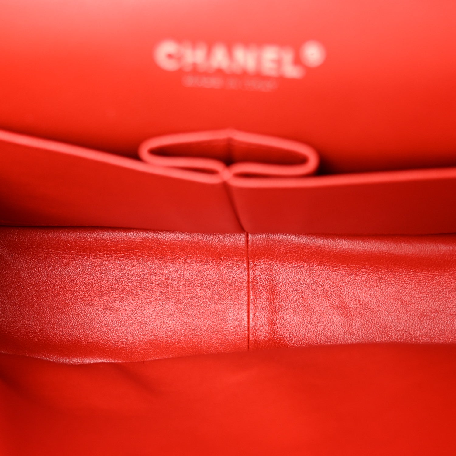 Chanel Lambskin Quilted Jumbo Double Flap Red 5 of 10