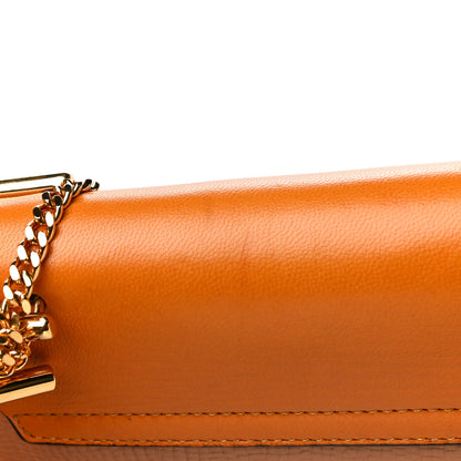 Chloe Grained Calfskin Lambskin Bi-Color Drew Shoulder Bag Wet Sand Sunflower 17 of 19