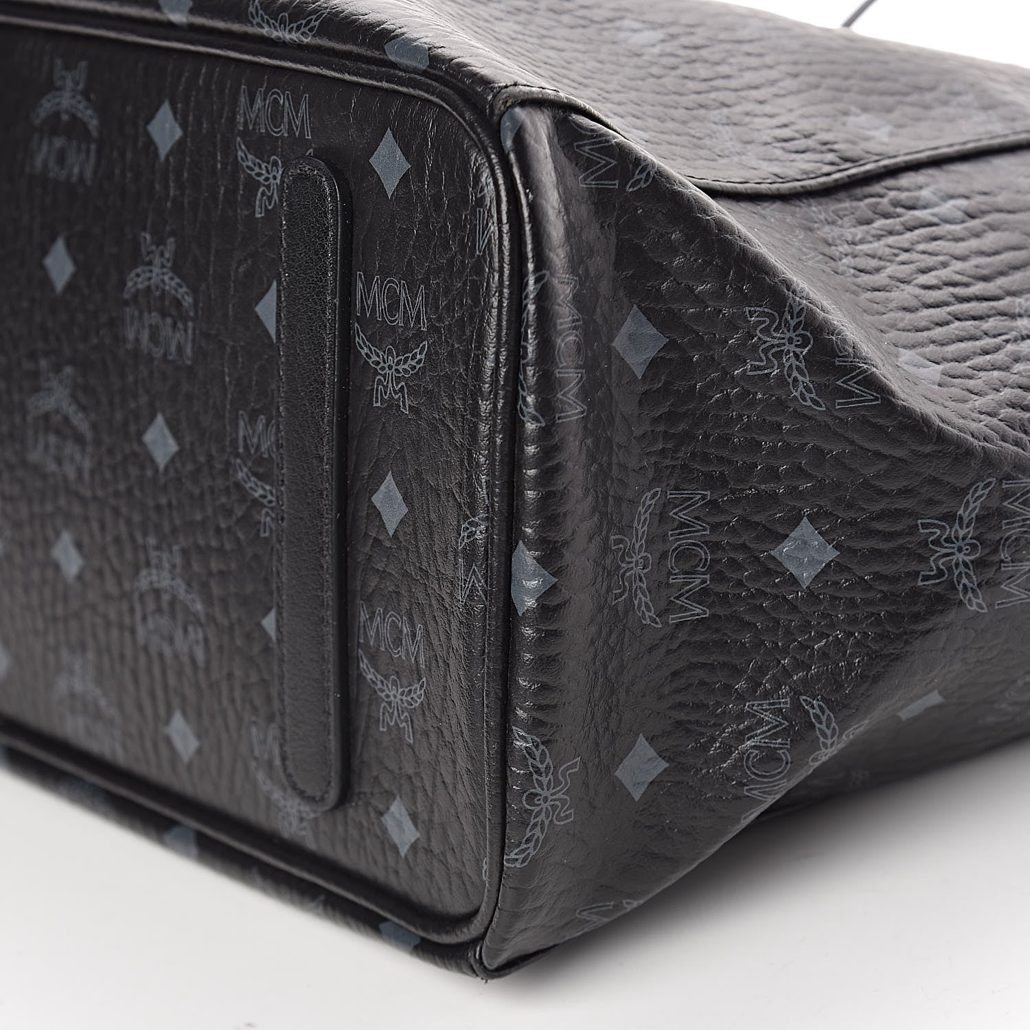 MCM Visetos Medium Project Reversible Shopper Tote Black 11 of 15