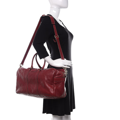 Gucci Guccissima Medium Carry On Duffle Red 2 of 10