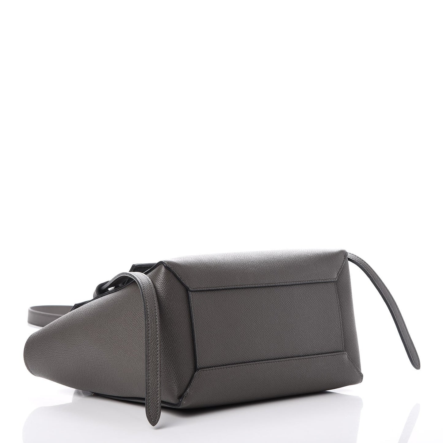 Baby Grained Calfskin Micro Belt Bag Grey