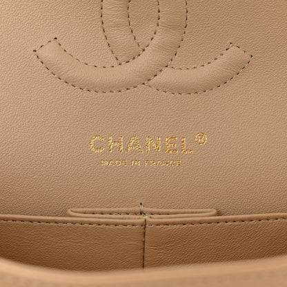 Chanel Caviar Quilted Medium Double Flap Beige 6 of 11