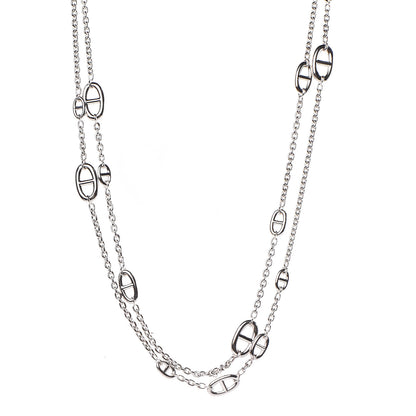Hermes Sterling Silver Farandole Necklace 160 1 of 5