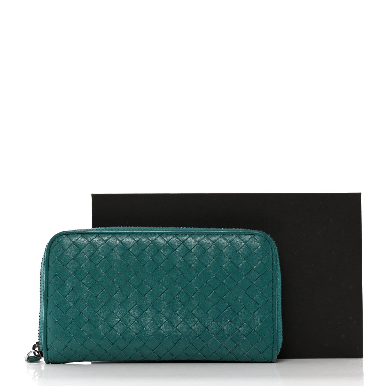 Bottega Veneta Nappa Intrecciato Zip Around Wallet Mallard 9 of 9