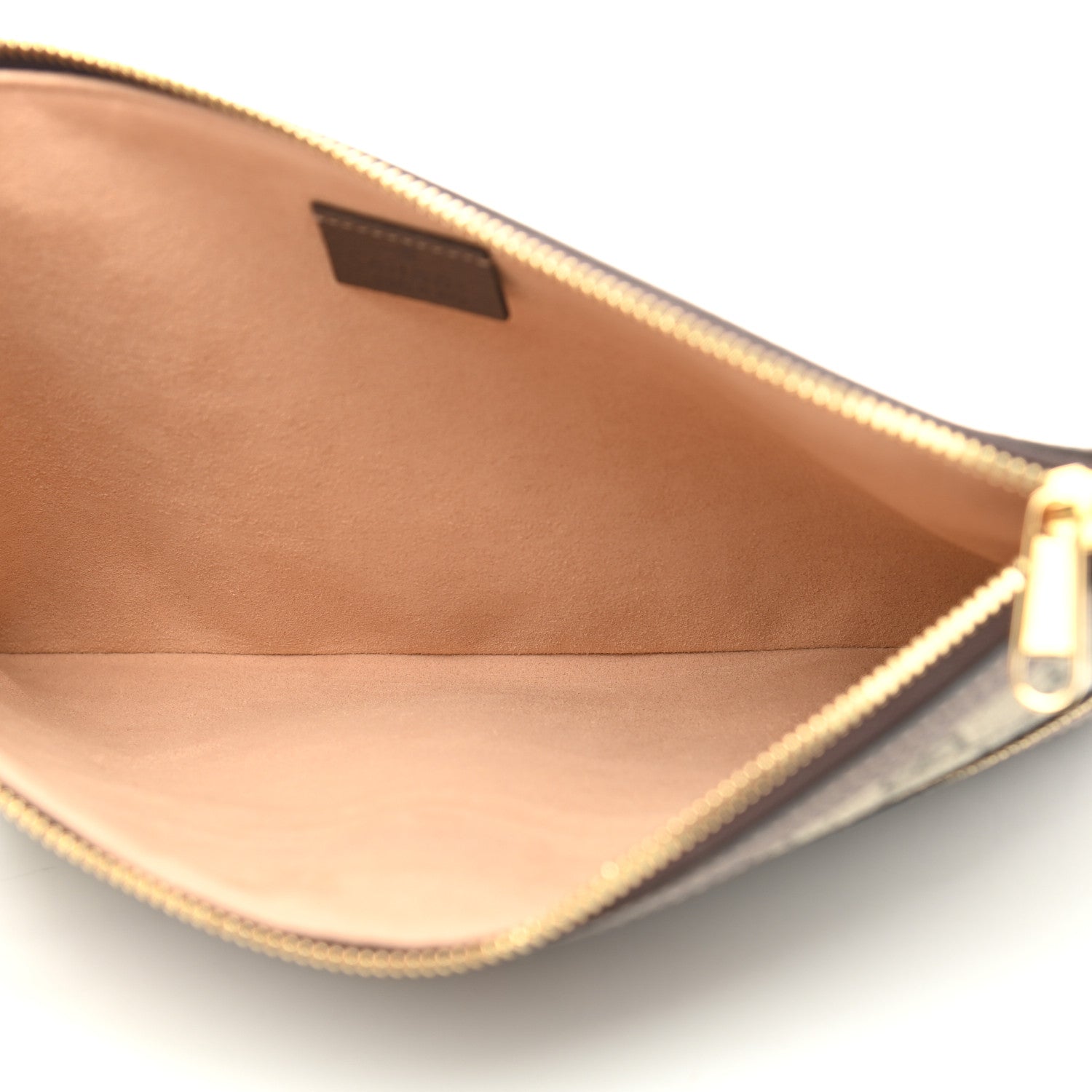 Gucci GG Supreme Monogram Large Ophidia Pouch Clutch Brown 5 of 8