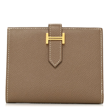 Hermes Epsom Bearn Compact Wallet Etoupe 1 of 7