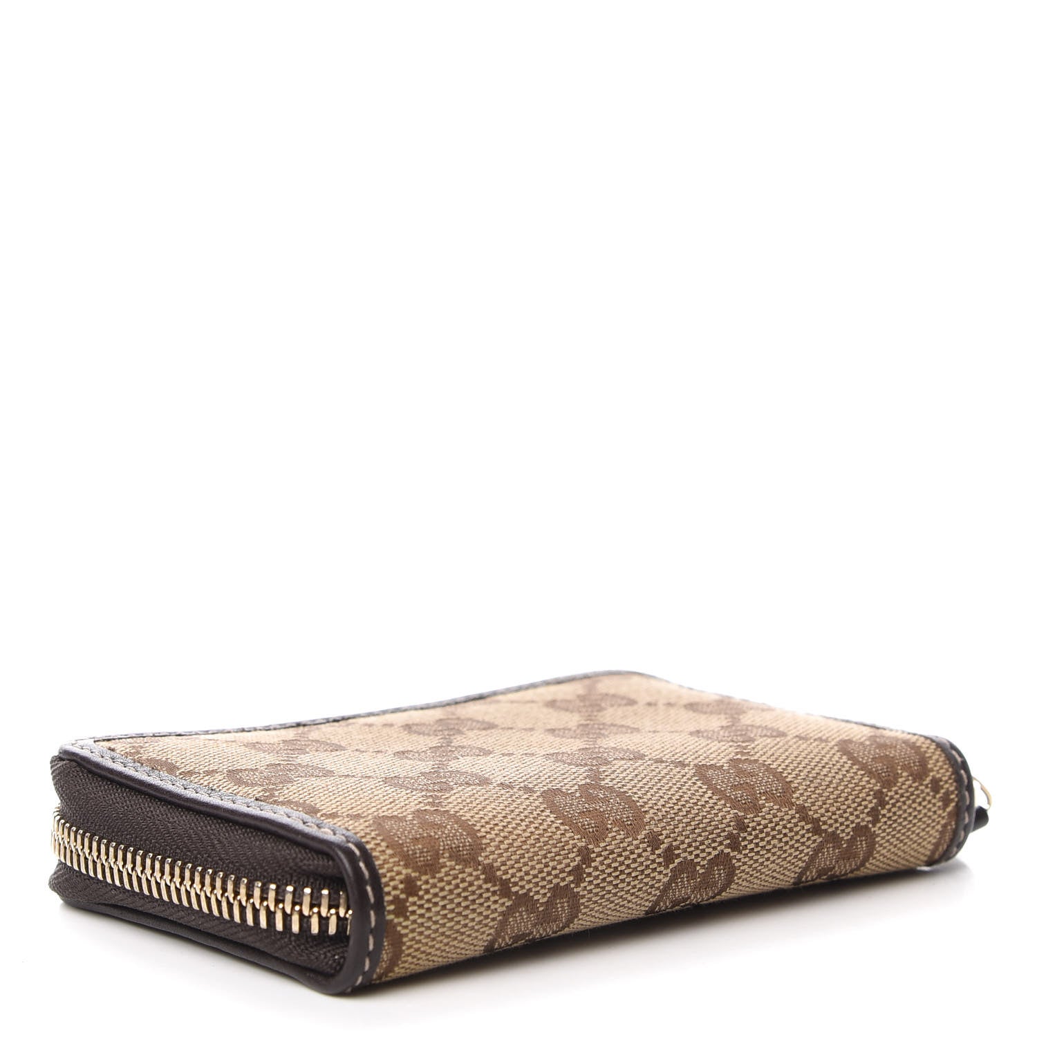 Gucci Monogram Zip Around Card Case Brown 4 of 10