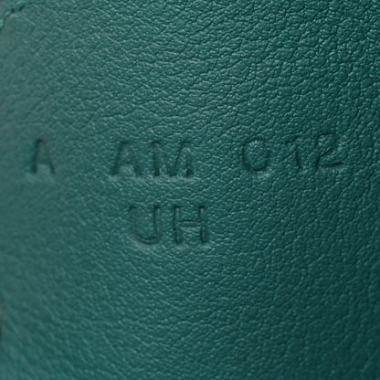 Hermes Evercolor Envelope Trio Wallet Malachite Lime Bleu Zephyr 9 of 10