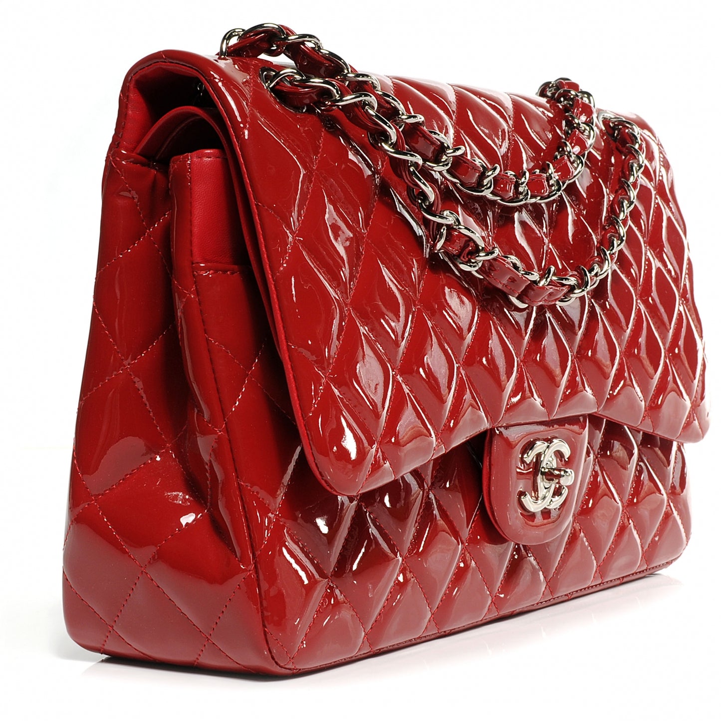 Patent Jumbo Double Flap Red
