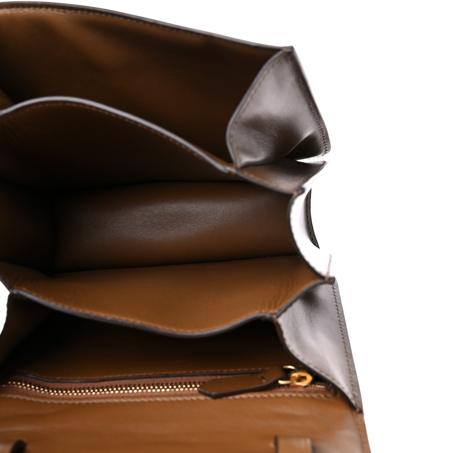 Smooth Calfskin Small Classic Box Flap Bag Camel