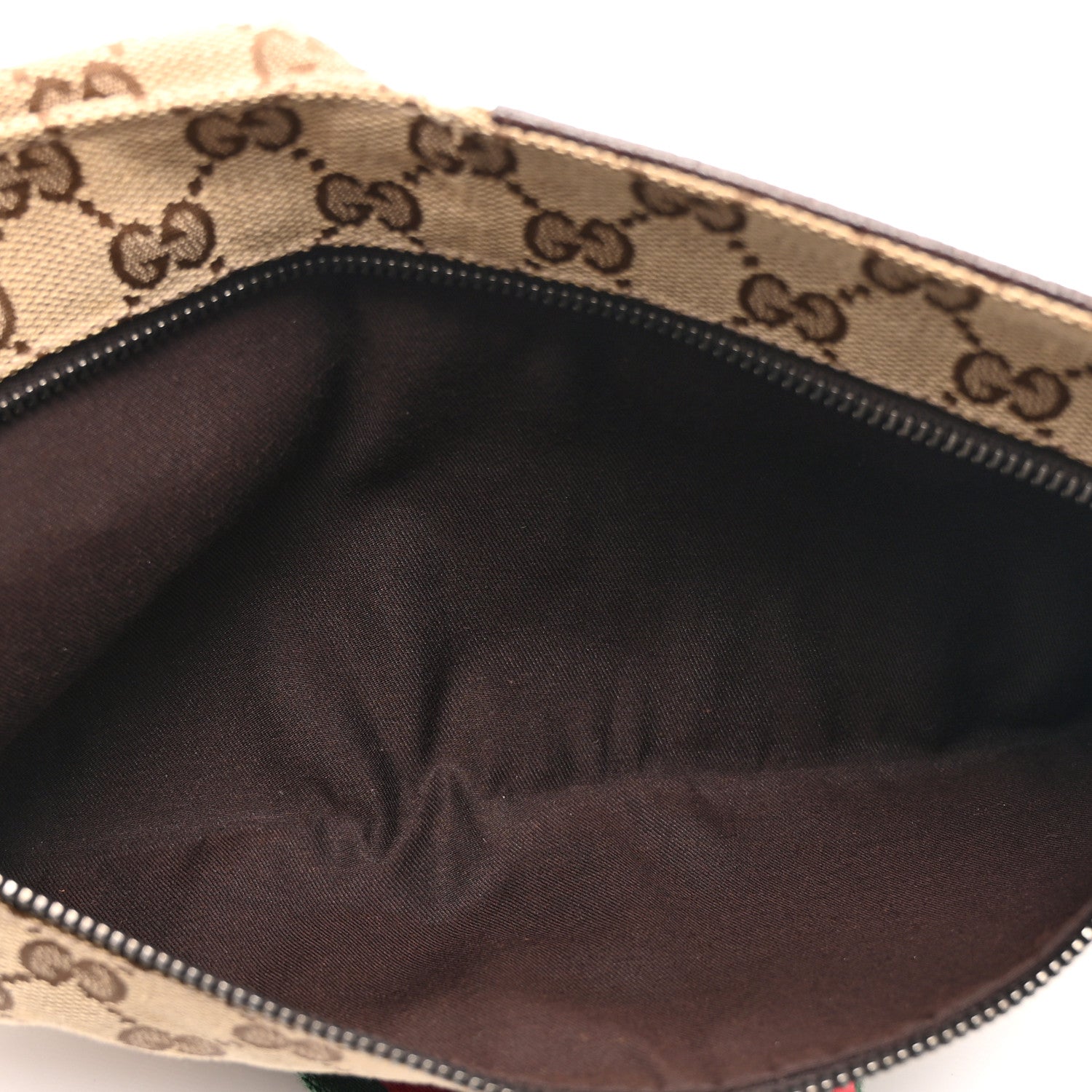 Gucci Monogram Web Belt Bag Dark Brown 5 of 10
