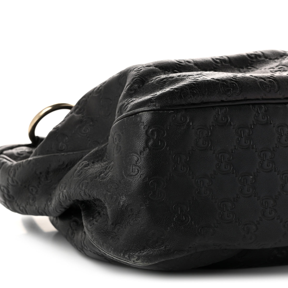 Guccissima Medium Sukey Top Handle Tote Black
