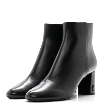Saint Laurent Nappa Vendome Loulou Ankle Zip Boot 38 Black 3 of 10