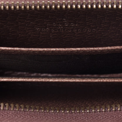 Gucci GG Supreme Web Ophidia Zip Around Card Case Brown 5 of 9