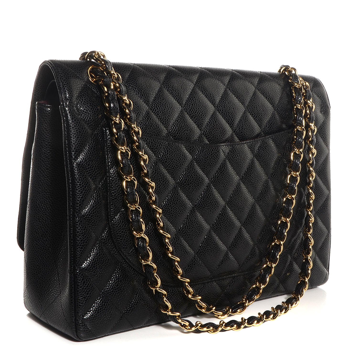 Chanel Caviar Quilted Maxi Double Flap Black 3 of 10