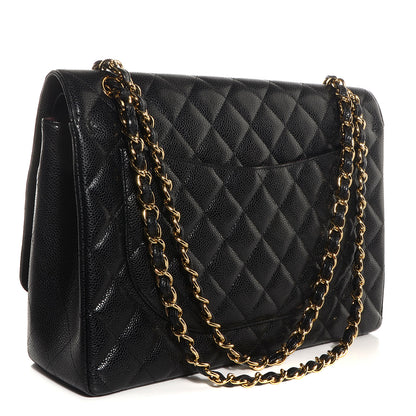 Chanel Caviar Quilted Maxi Double Flap Black 3 of 10