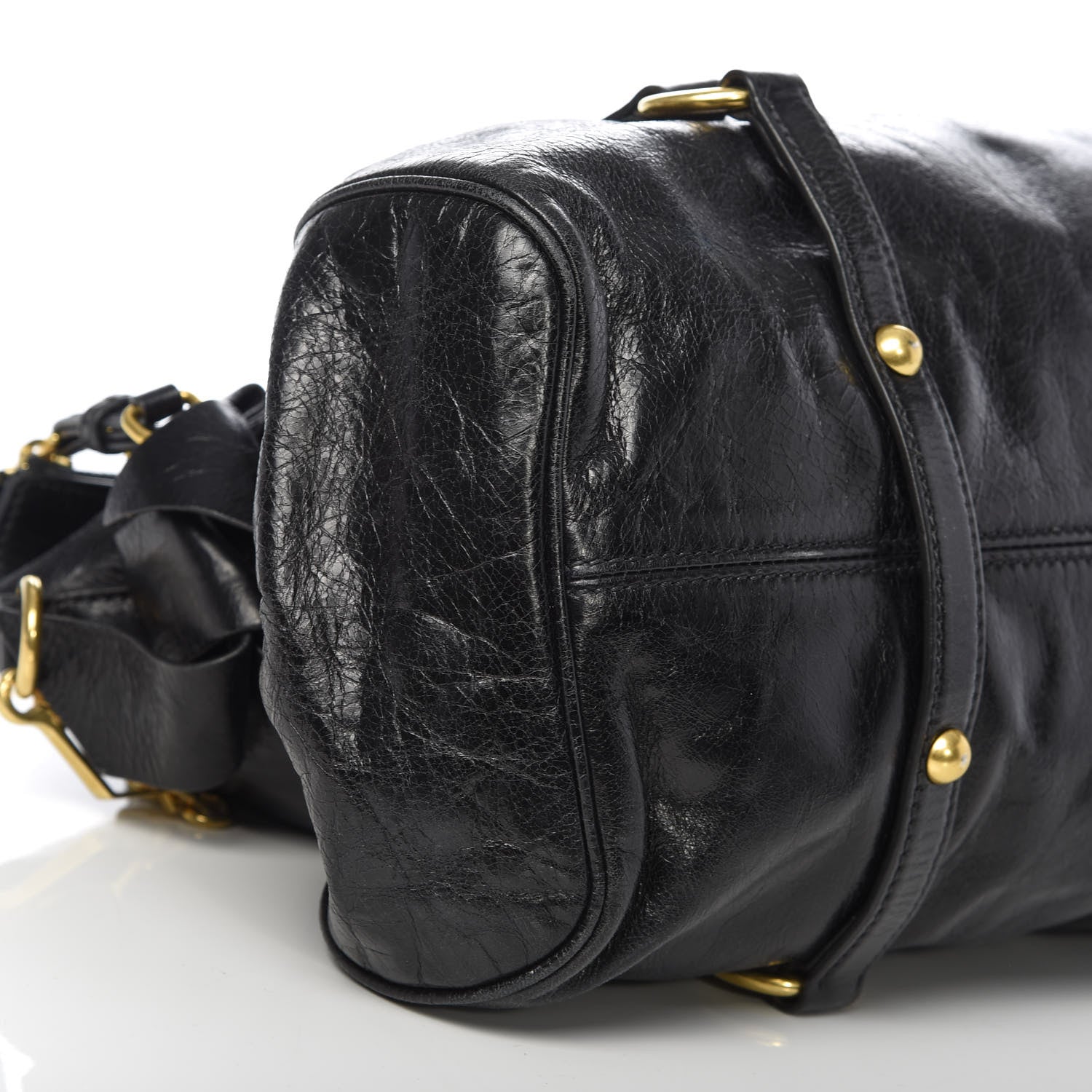 Miu Miu Vitello Lux Medium Bow Bag Black 7 of 9