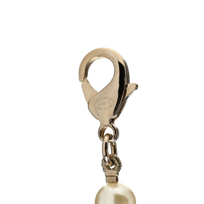 Chanel Pearl Crystal CC Camellia Choker Necklace Gold 5 of 6