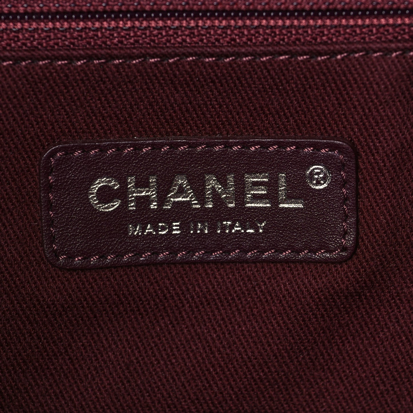 Striped Canvas Deauville Drawstring Bag Beige