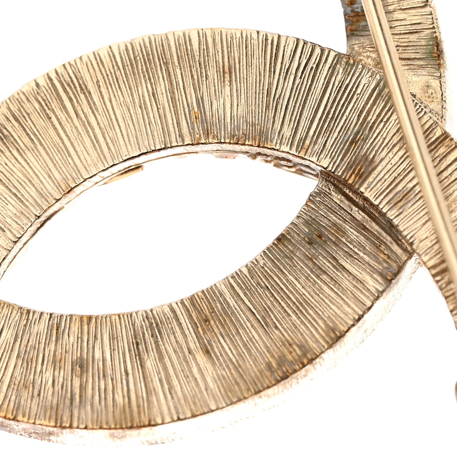 Chanel Baguette Crystal Dubai CC Brooch Gold 6 of 8