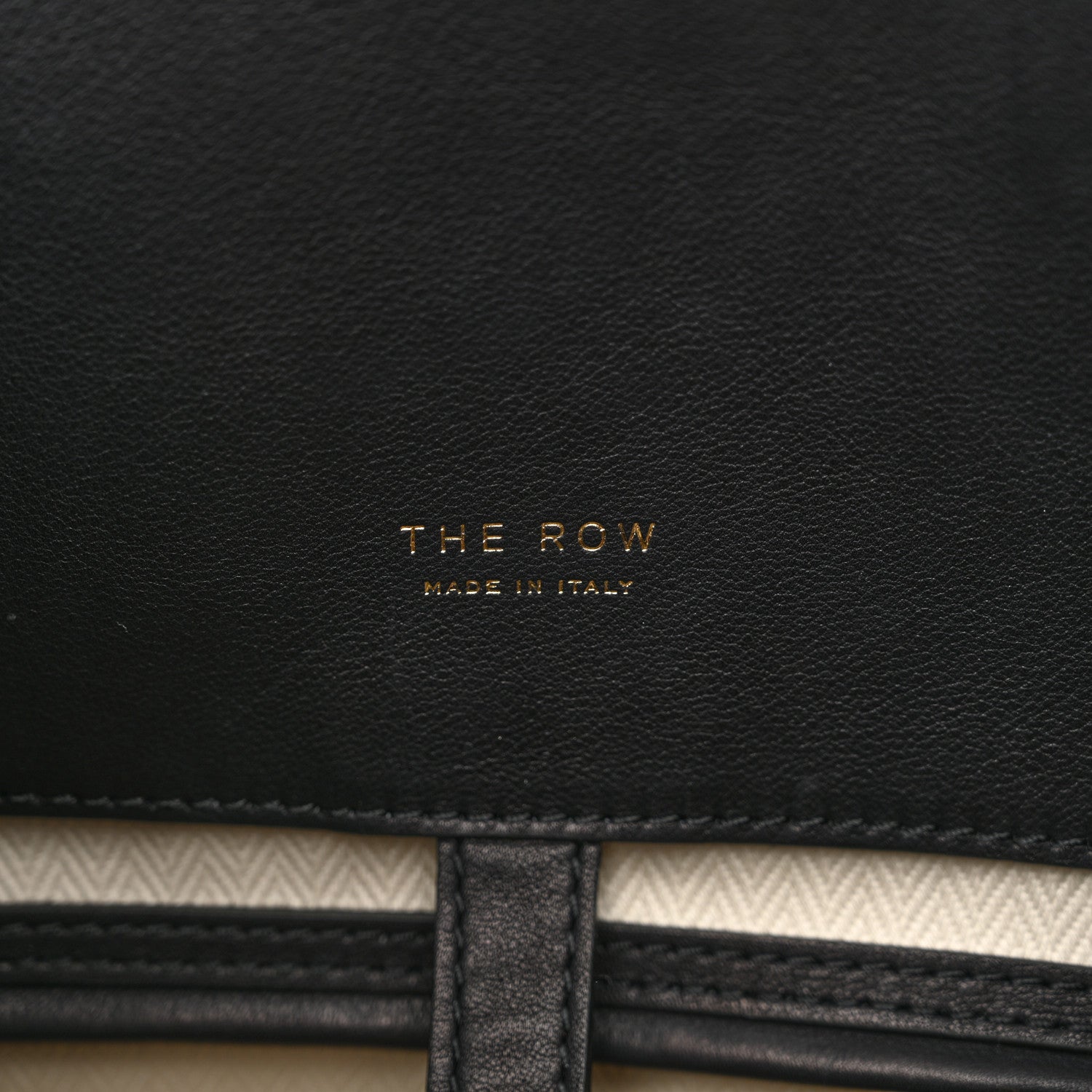 The Row Polished Saddle Calfskin Soft Margaux 15 Black 6 of 9