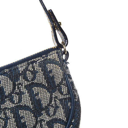 Christian Dior Monogram Mini Saddle Pochette Navy 10 of 10