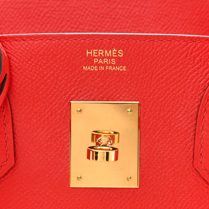 Hermes Epsom BIRKIN 30 Rouge de Coeur 6 of 11